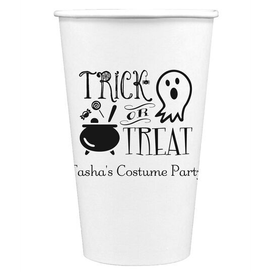 Trick or Treat Paper Coffee Cups